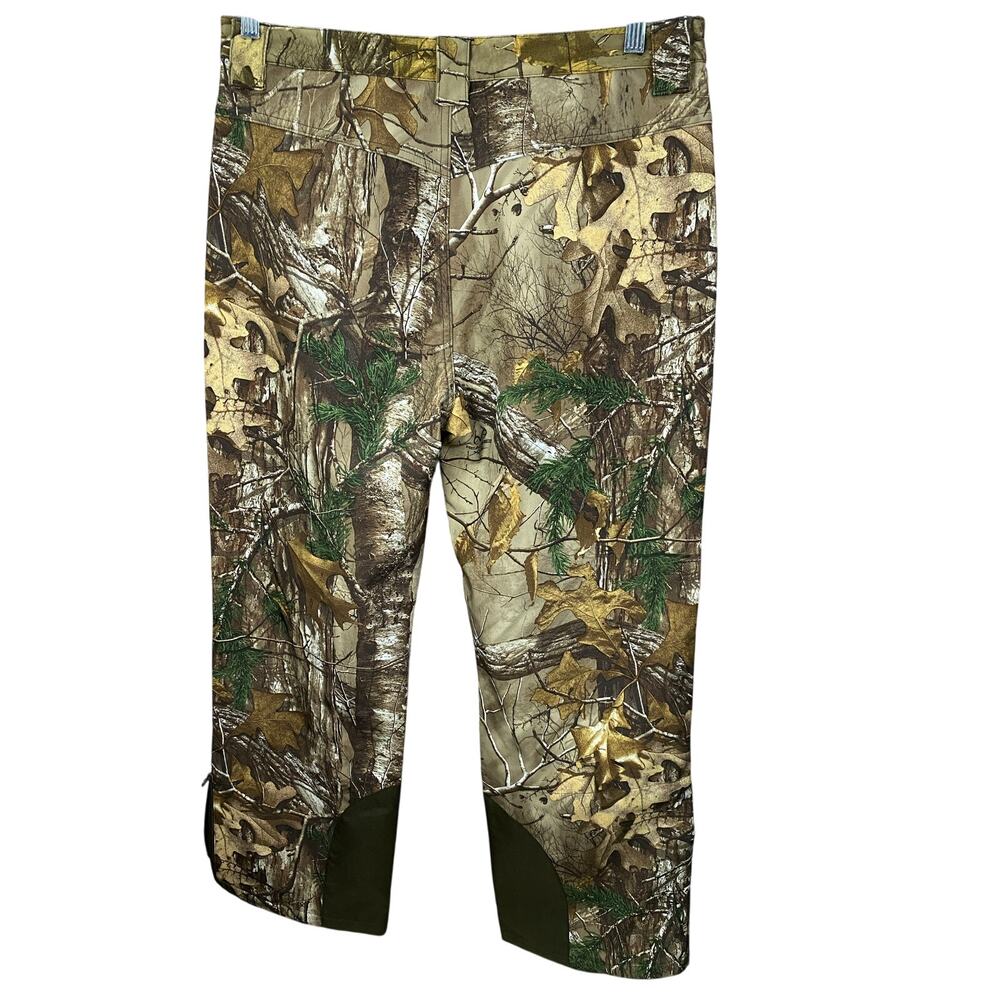 Realtree Women’s Camo Pants Large Soft Shell Scent Factor Wind Water Resistant